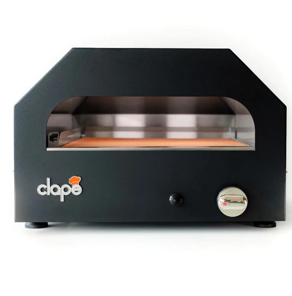Forno CLAPE aceso — chama napolitana e vapor da pizza